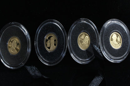 2013 Tokelau $5 Explorers of Australia 0.5g Gold Proof 4 Coin Set