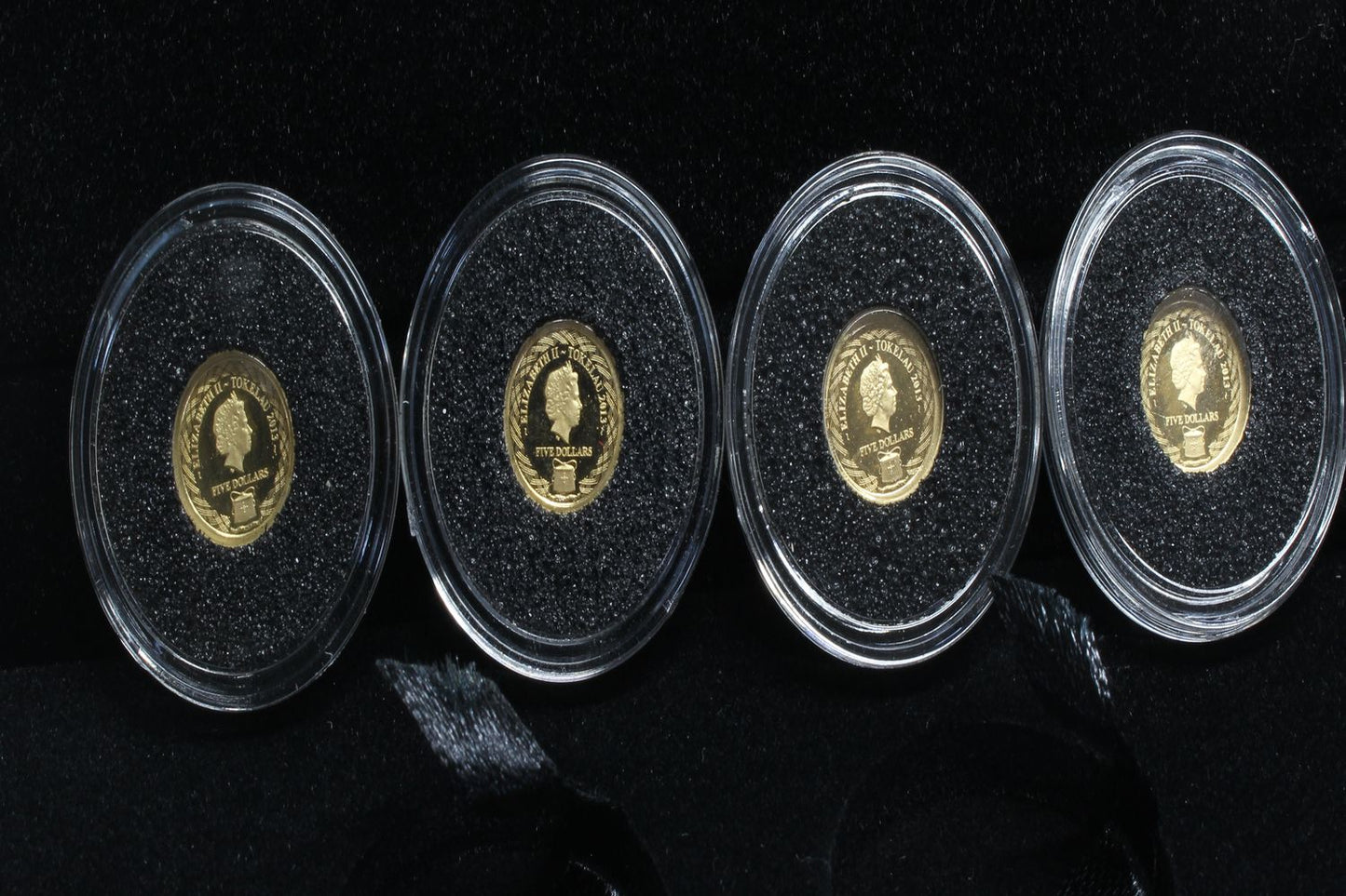 2013 Tokelau $5 Explorers of Australia 0.5g Gold Proof 4 Coin Set