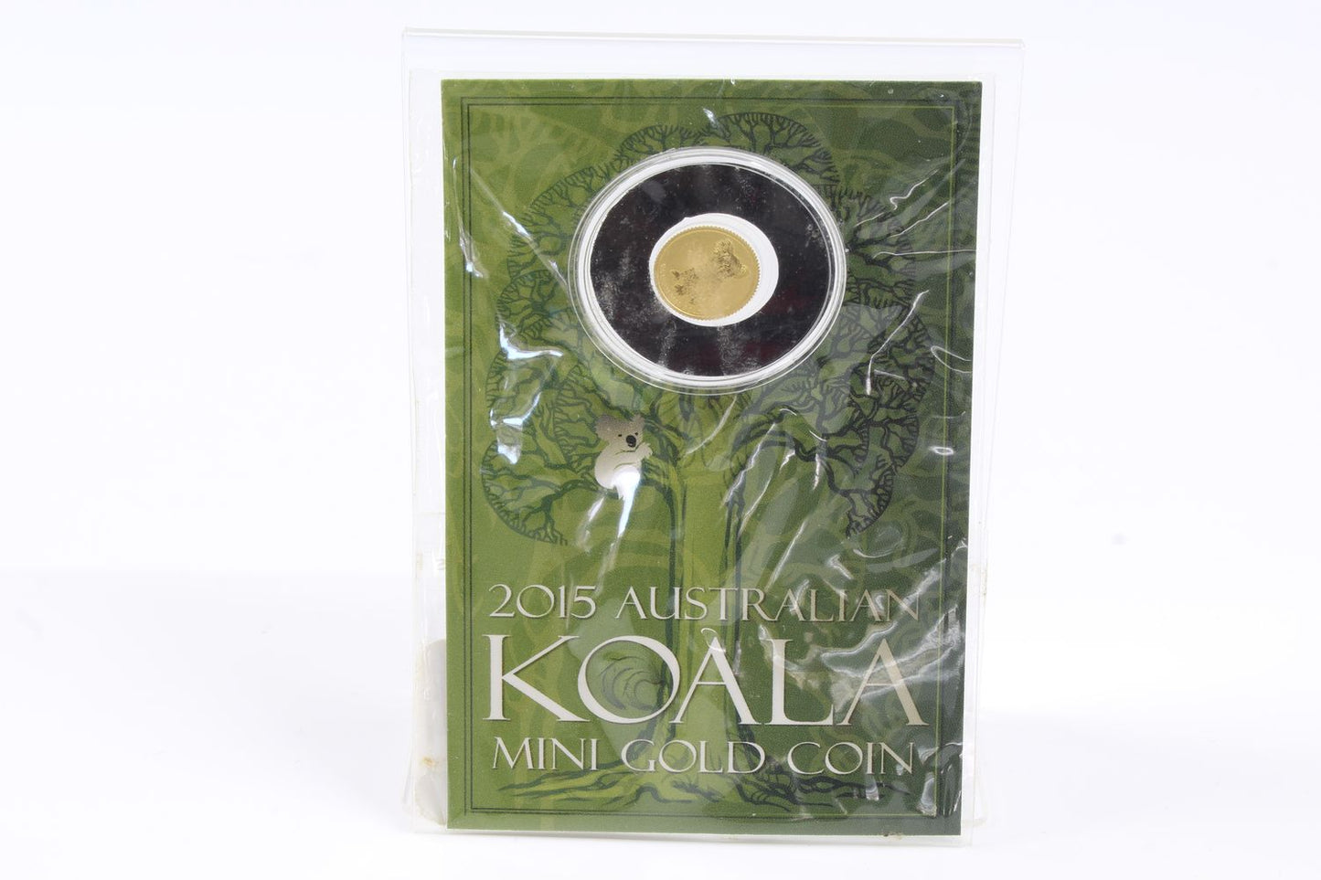 2015 Australia $2 Koala Mini 0.5 Gram Gold Coin On Card