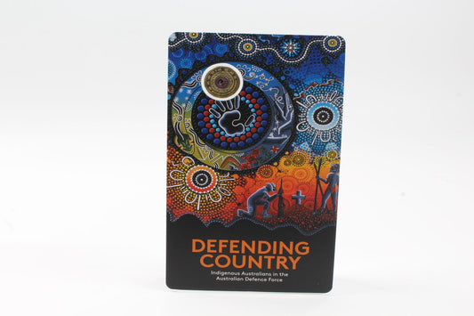 2021 Australia $2 C Mintmark Defending Country Coloured UNC Coin