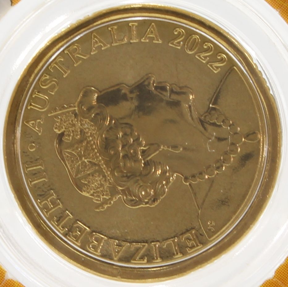 2022 Australia $2 Honey Bee 'C' Mintmark Coloured Coin On Card