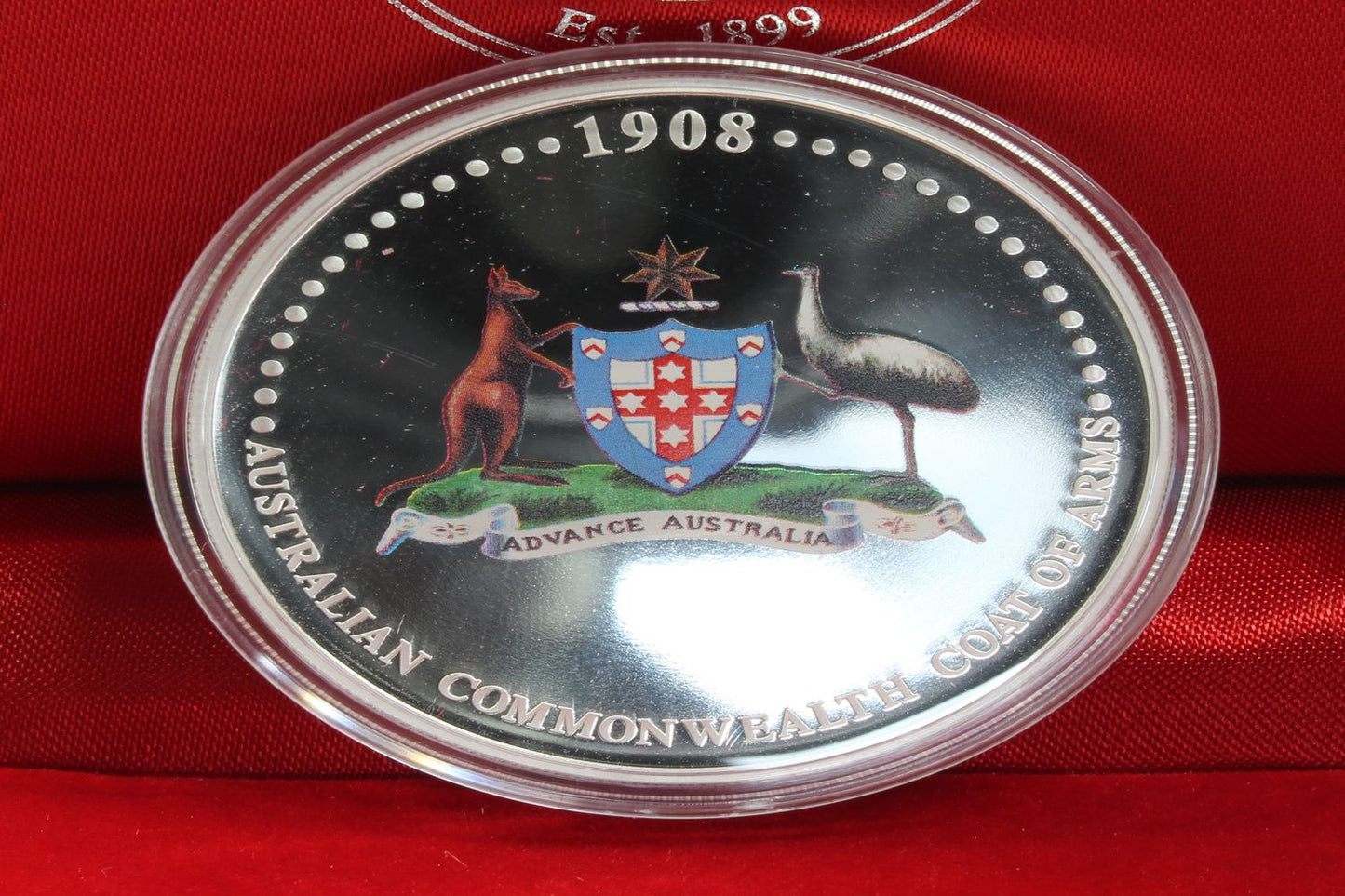 2008 Australian $1 Commonwealth Coat of Arms 1 Oz Silver Proof Coin
