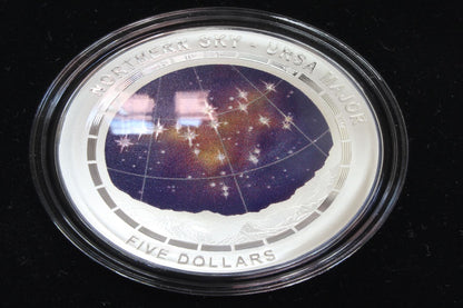 Northern Sky URSA MAJOR 2016 $5 Coloured Fine Silver Proof Domed Coin