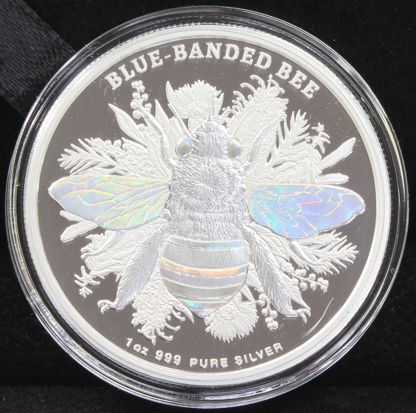 2025 Niue $2 Australian Native Bees 1Oz Silver Proof Hologram Coin