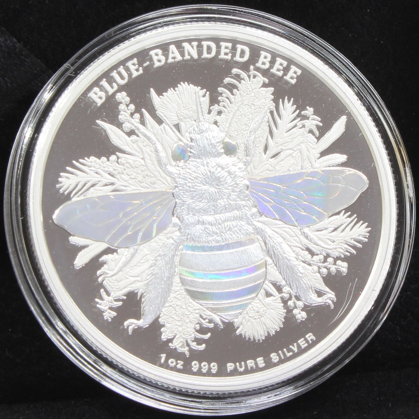 2025 Niue $2 Australian Native Bees 1Oz Silver Proof Hologram Coin