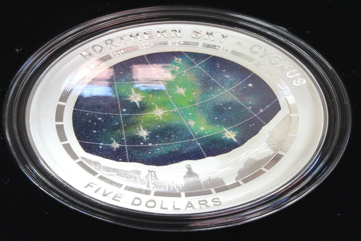 Australia 2016 Northern Sky Cygnus $5 Coloured 1 Oz Silver Proof Domed Coin