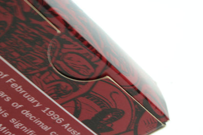 1996 Australia $1 Anniversary of Decimal Currency 1 Oz Silver Proof Coin