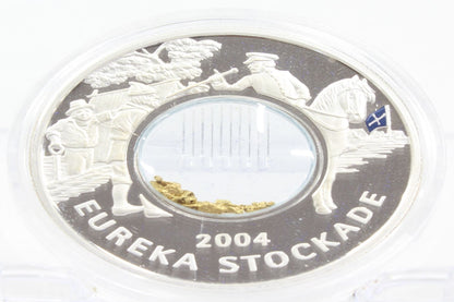 2004 Australia Eureka Stockade Anniversary Silver Locket Coin
