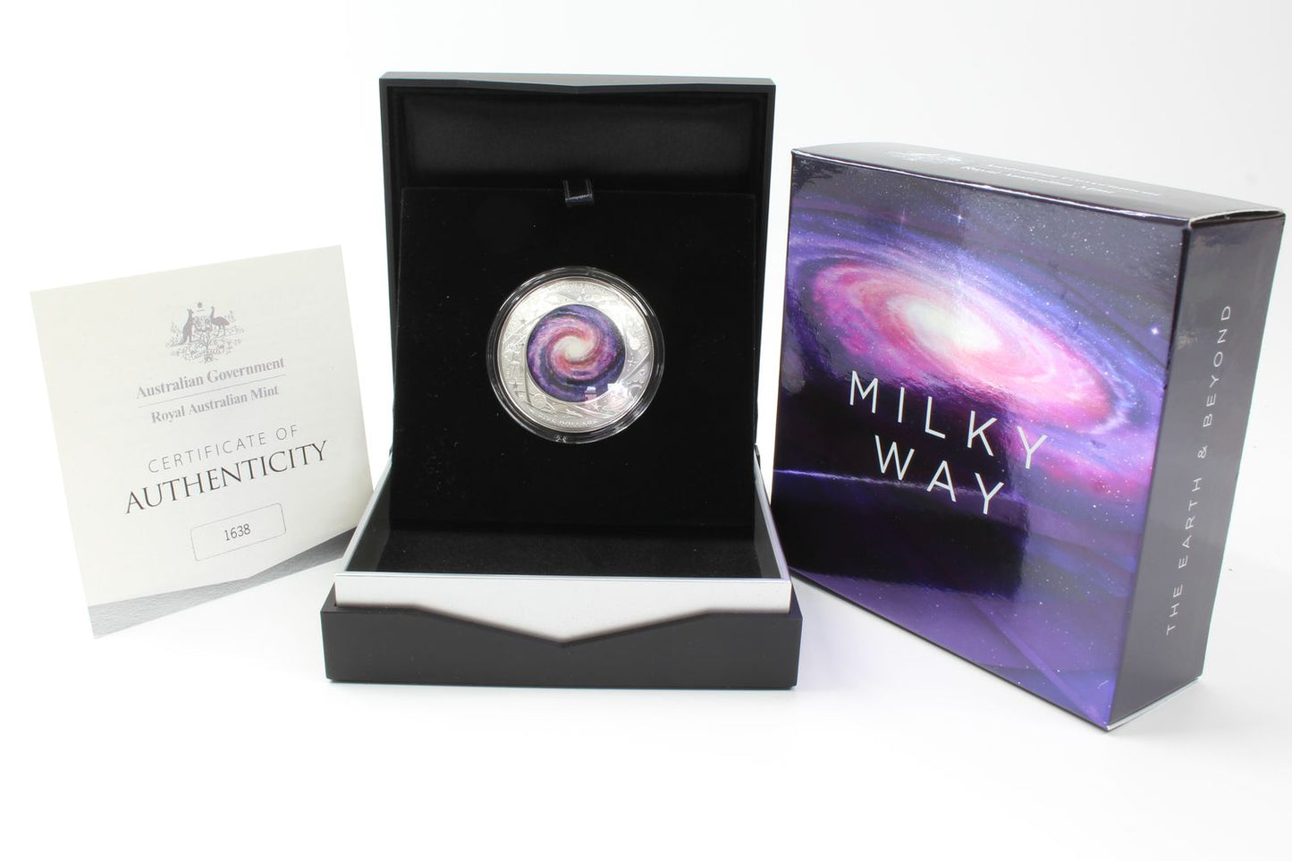 2021 Australia MILKY WAY $5 Coloured Silver Proof Domed Coin