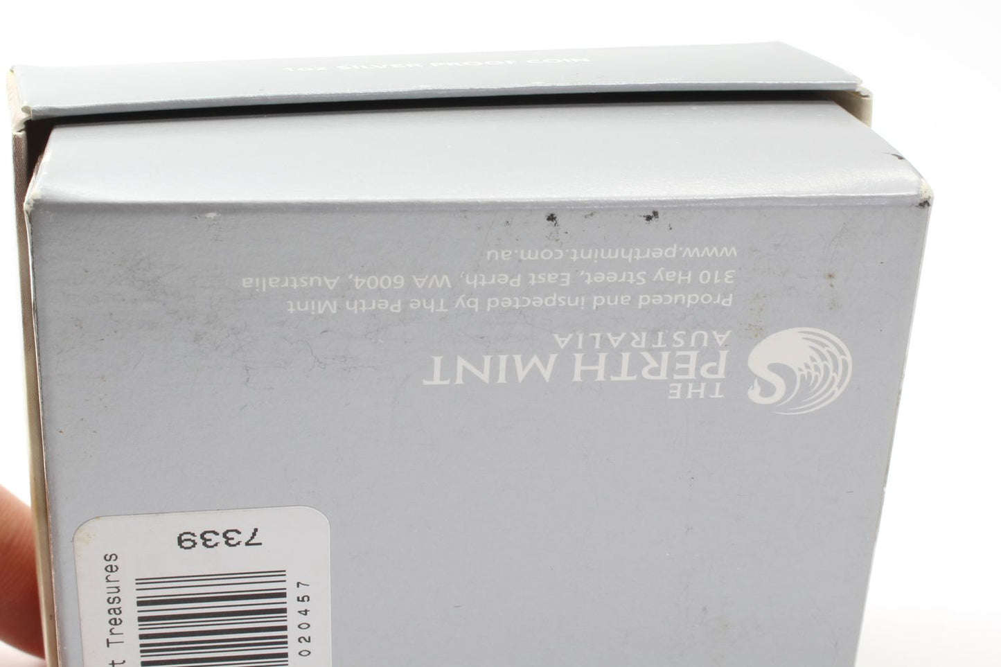 2008 Australia $1 Treasures of Australia Opals 1oz Silver Proof Locket Coin