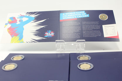 2020 Australia $2 ICC Women's T20 World Cup Coloured UNC Coin On Card X5