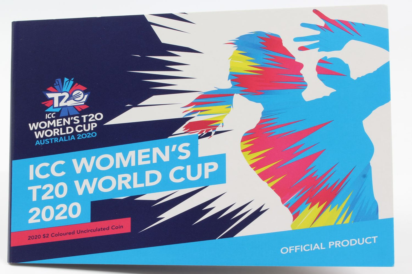 2020 Australia $2 ICC Women's T20 World Cup Coloured UNC Coin On Card X5