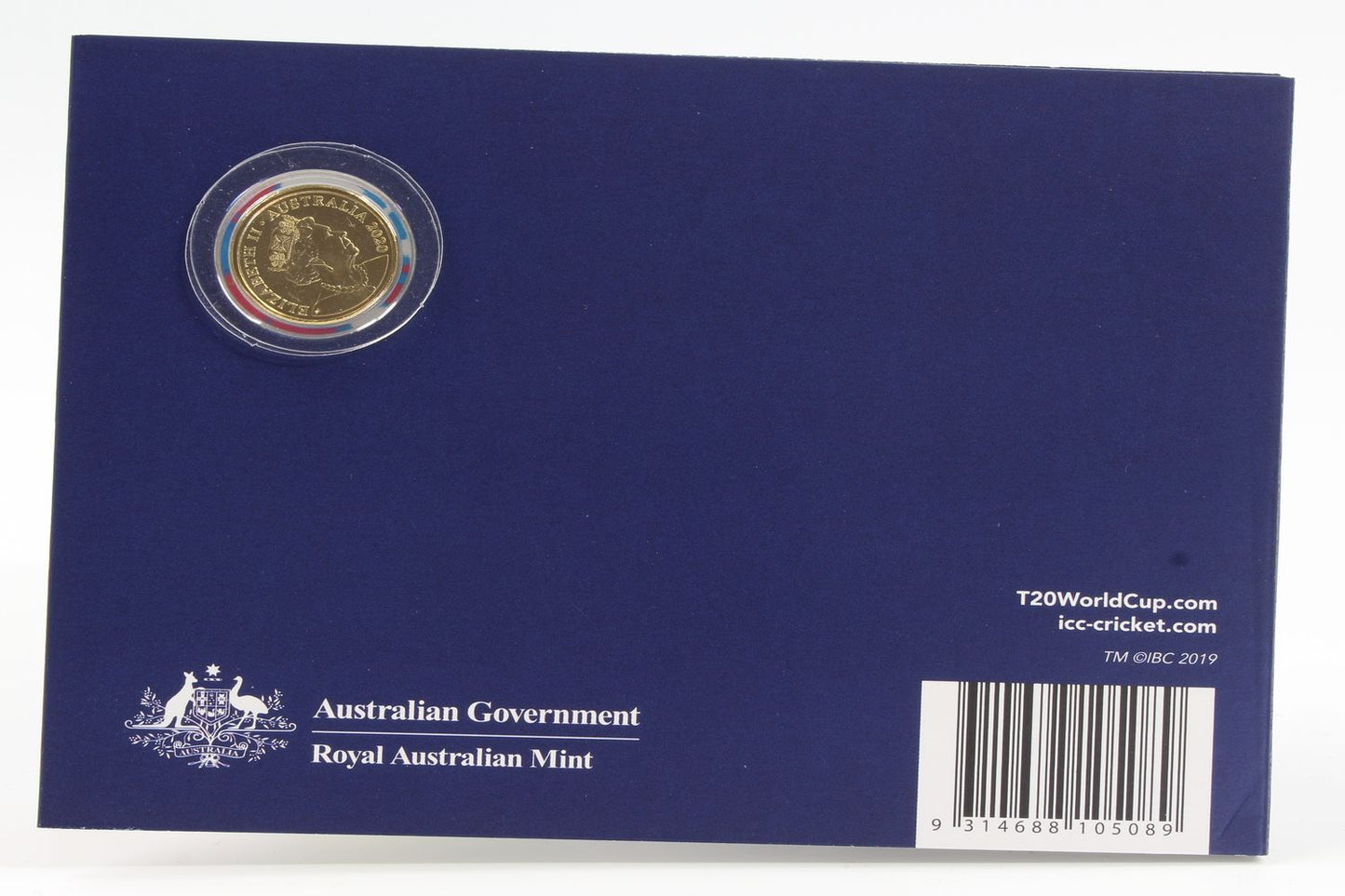 2020 Australia $2 ICC Women's T20 World Cup Coloured UNC Coin On Card X5