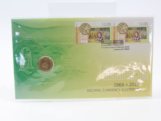 2016 Australia 50 Years Decimal Currency $2 Coin PNC