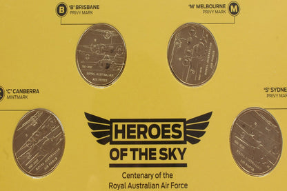 2021 Australia Centenary of The Royal Australian Air Force $1 Four Coin Set