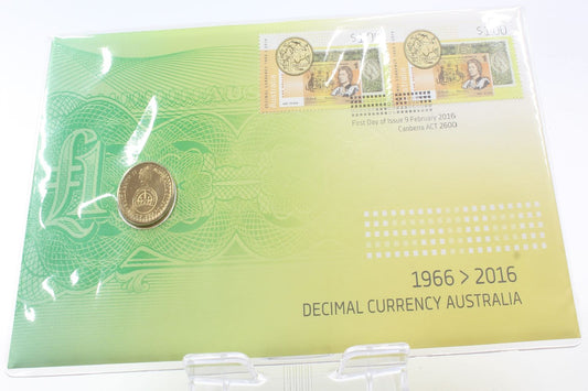 2016 Australia 50 Years Decimal Currency $2 Coin PNC