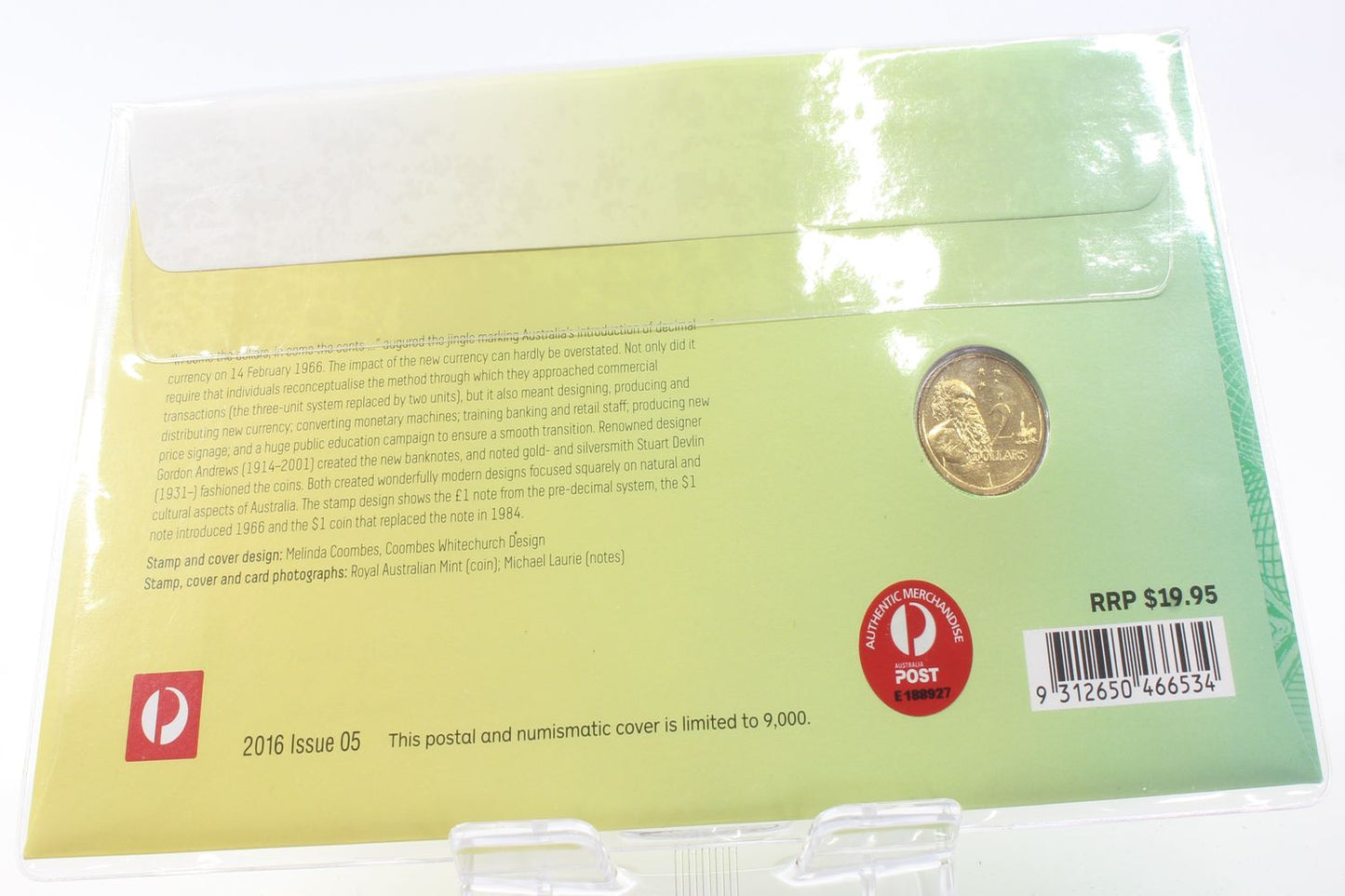 2016 Australia 50 Years Decimal Currency $2 Coin PNC