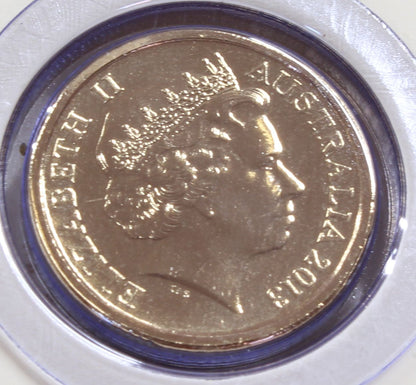 2013 Australia Coronation Queen Elizabeth ll 60th $2 Coin Coloured C On Card