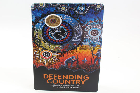 2021 Australia $2 C Mintmark Defending Country Coloured UNC Coin