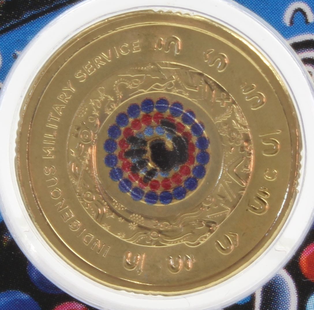 2021 Australia $2 C Mintmark Defending Country Coloured UNC Coin