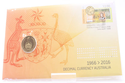 2016 Australia 50 Years Decimal Currency $1 Coin PNC