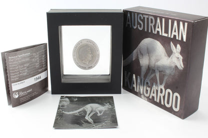 2016 Australia $2 Kangaroo 2 Oz Silver Antiqued Coin