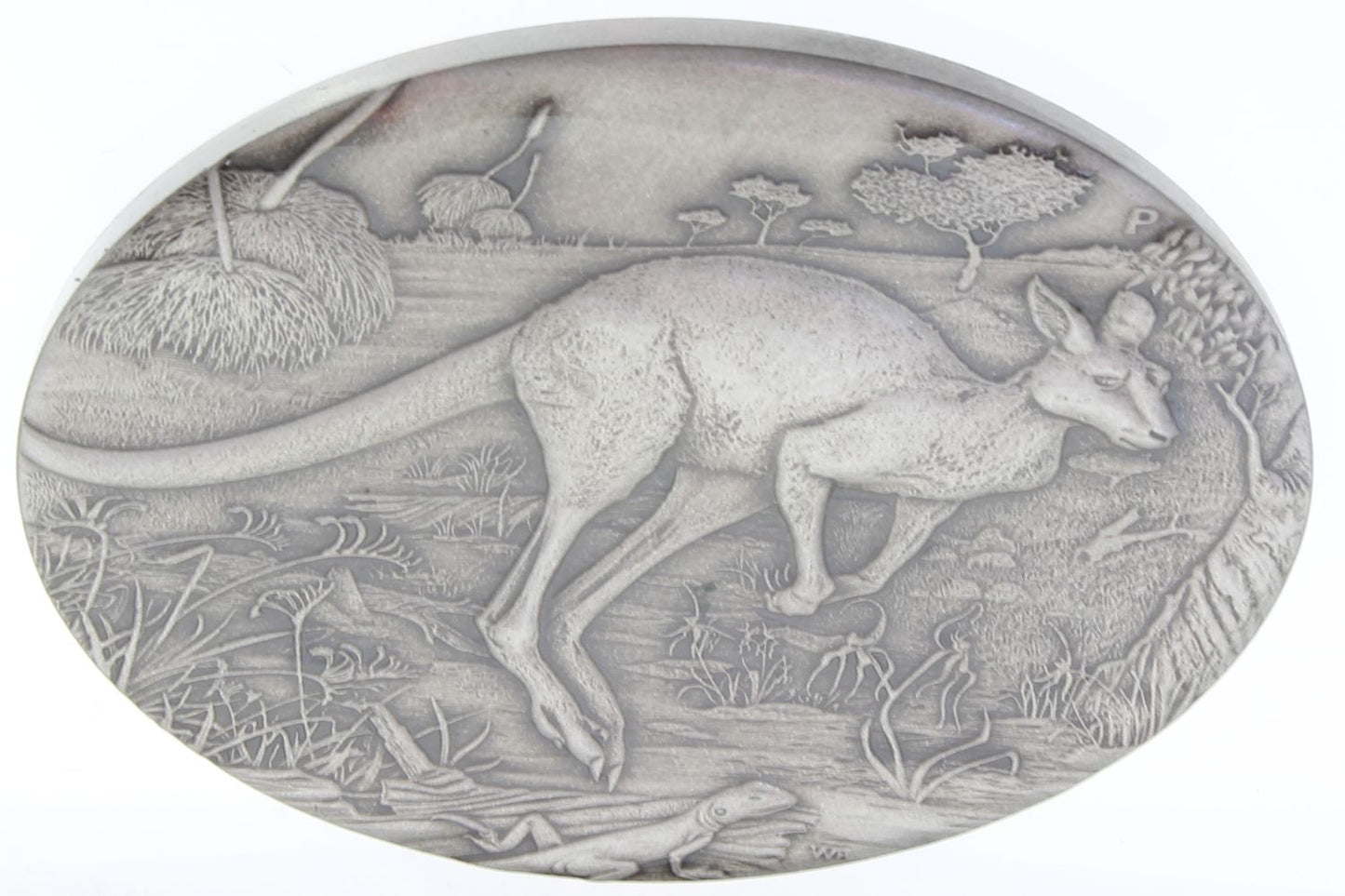 2016 Australia $2 Kangaroo 2 Oz Silver Antiqued Coin