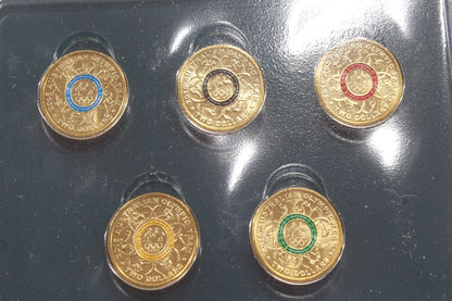 2016 Australia $2 Olympic Team Coloured UNC Coin Collection