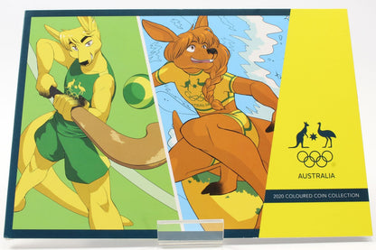 2020 Australia $2 Unleash The Spirit Five Coloured Coin Set