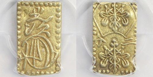 1868-69 Japan 2 BU 2.96g Gold Coin PCGS AU Details-CHOP MARK