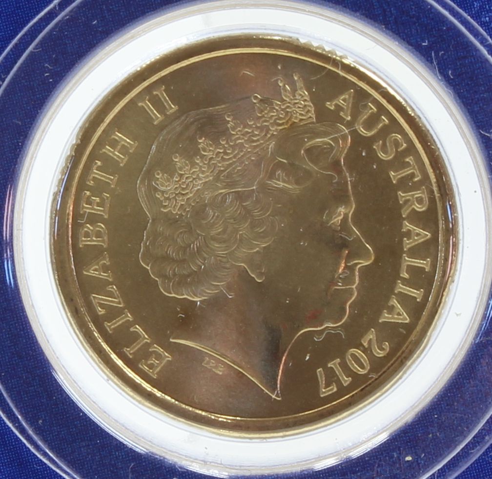 2017 Australia $2 Lest We Forget 'C' Mintmark Coloured UNC Coin On Card