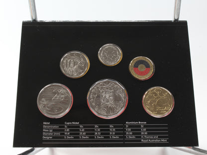 2021 Australia Mint Coin Set Includes Coloured $2 Coin