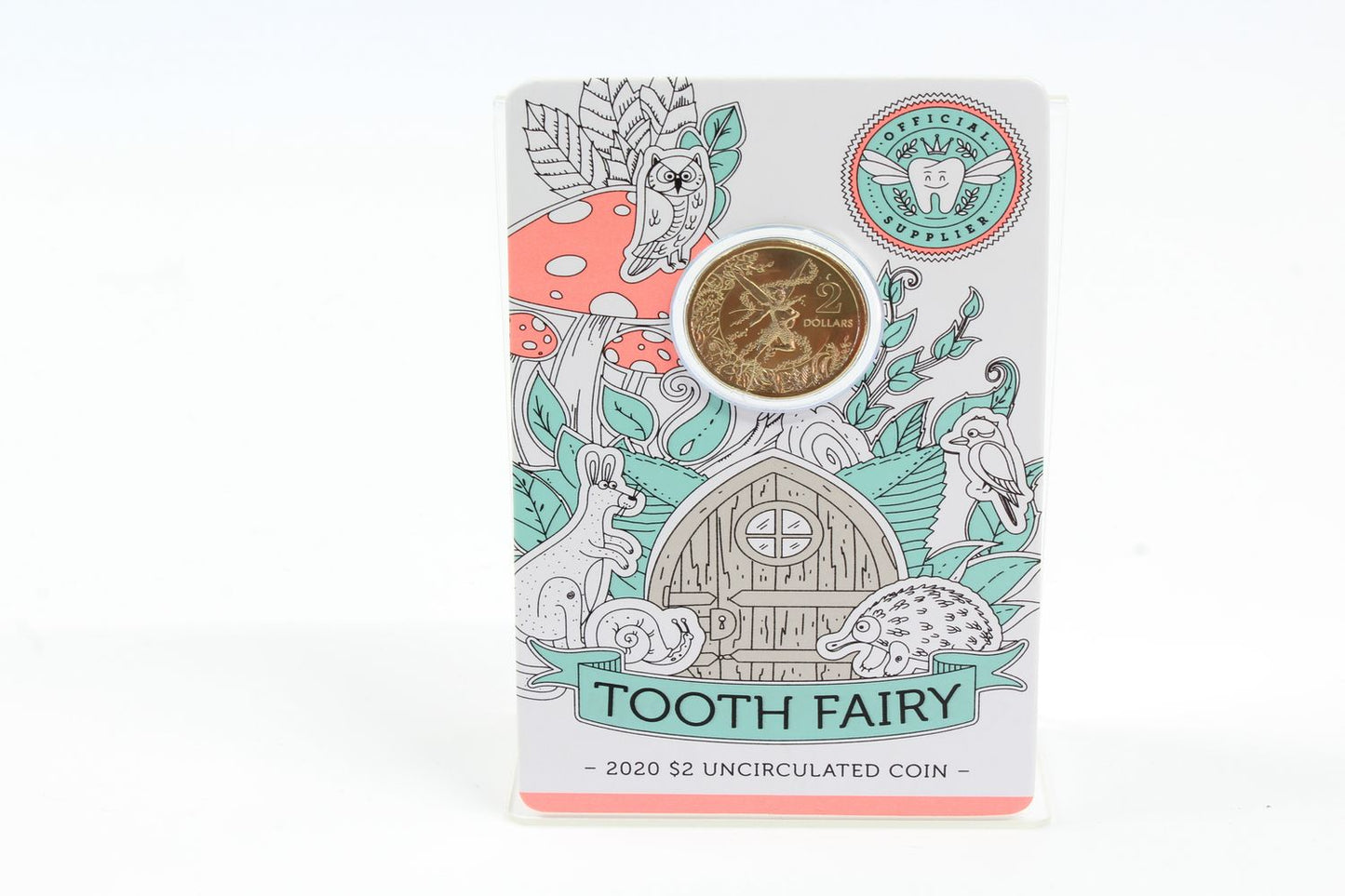 2020 Australia Tooth Fairy $2 UNC Coin On Card