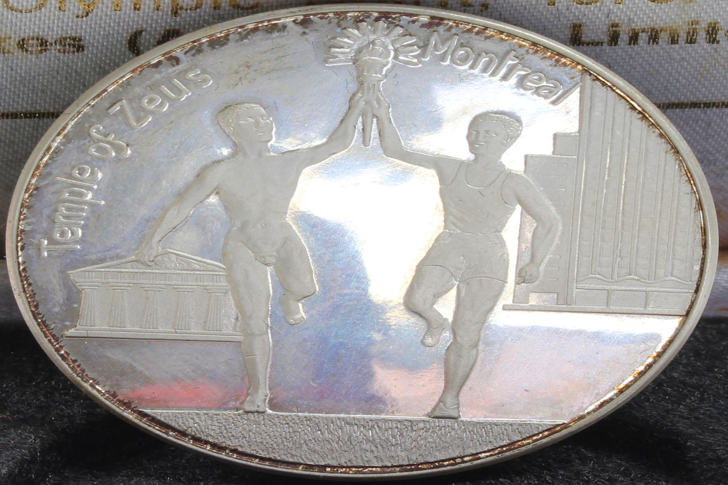 Vintage 1976 Commercial Bank of Australia Silver Medal Montreal Olympic