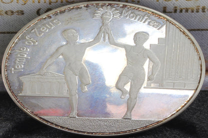 Vintage 1976 Commercial Bank of Australia Silver Medal Montreal Olympic