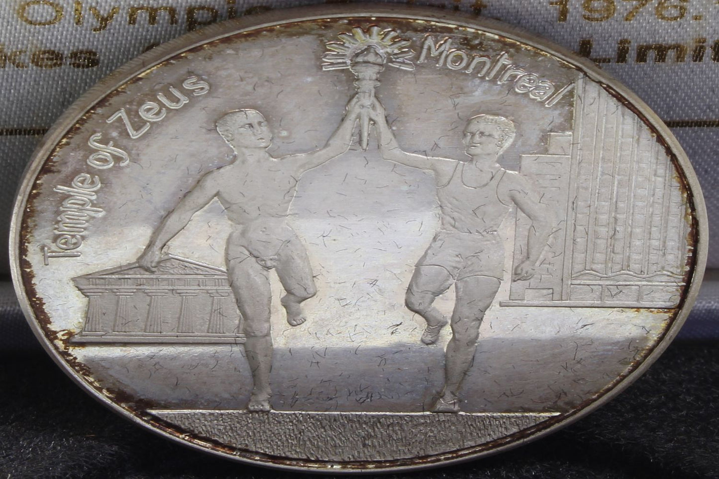 Vintage 1976 Commercial Bank of Australia Silver Medal Montreal Olympic