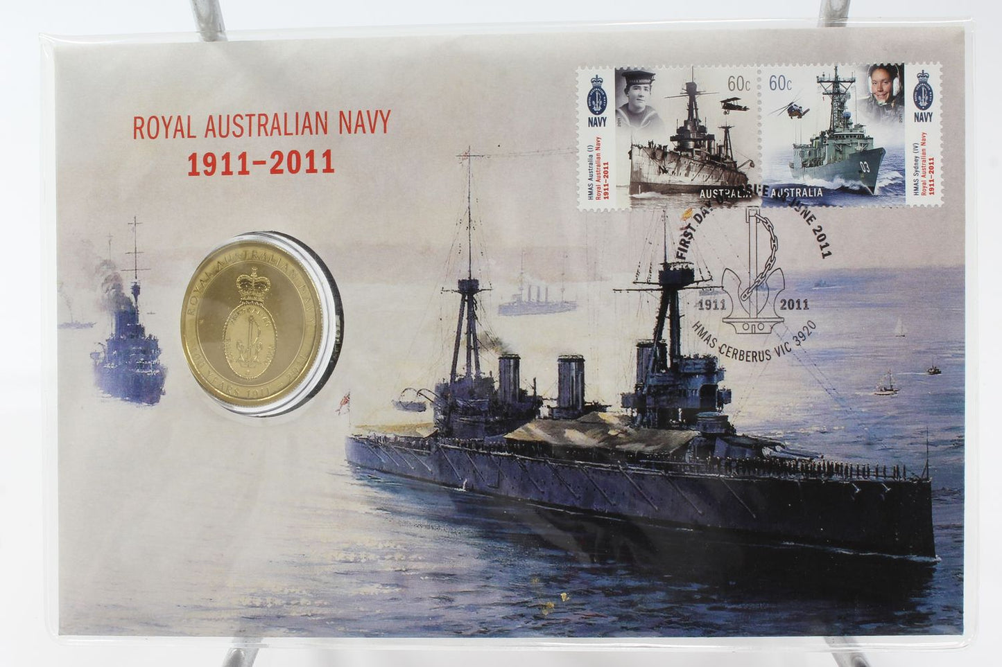 2011 Australia $1 Coin On Card X3