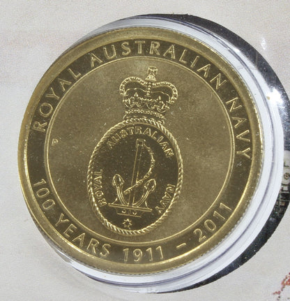 2011 Australia $1 Coin On Card X3