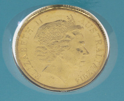 2014 Australia $1 World War I Shrine of Remembrance & Albany Coin On Card
