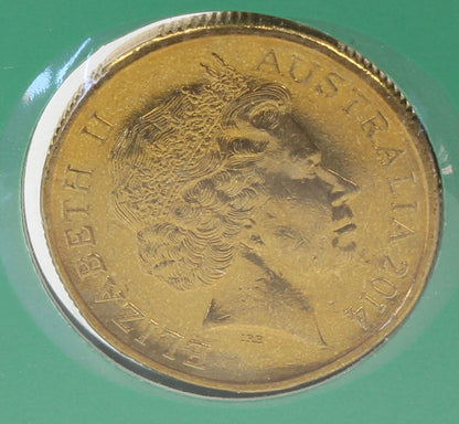 2014 Australia $1 World War I Shrine of Remembrance & Albany Coin On Card
