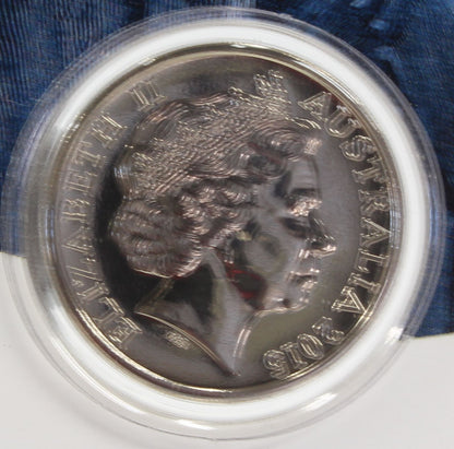 2013-2015 Australia 20 Cent Uncirculated Coin on Card X4