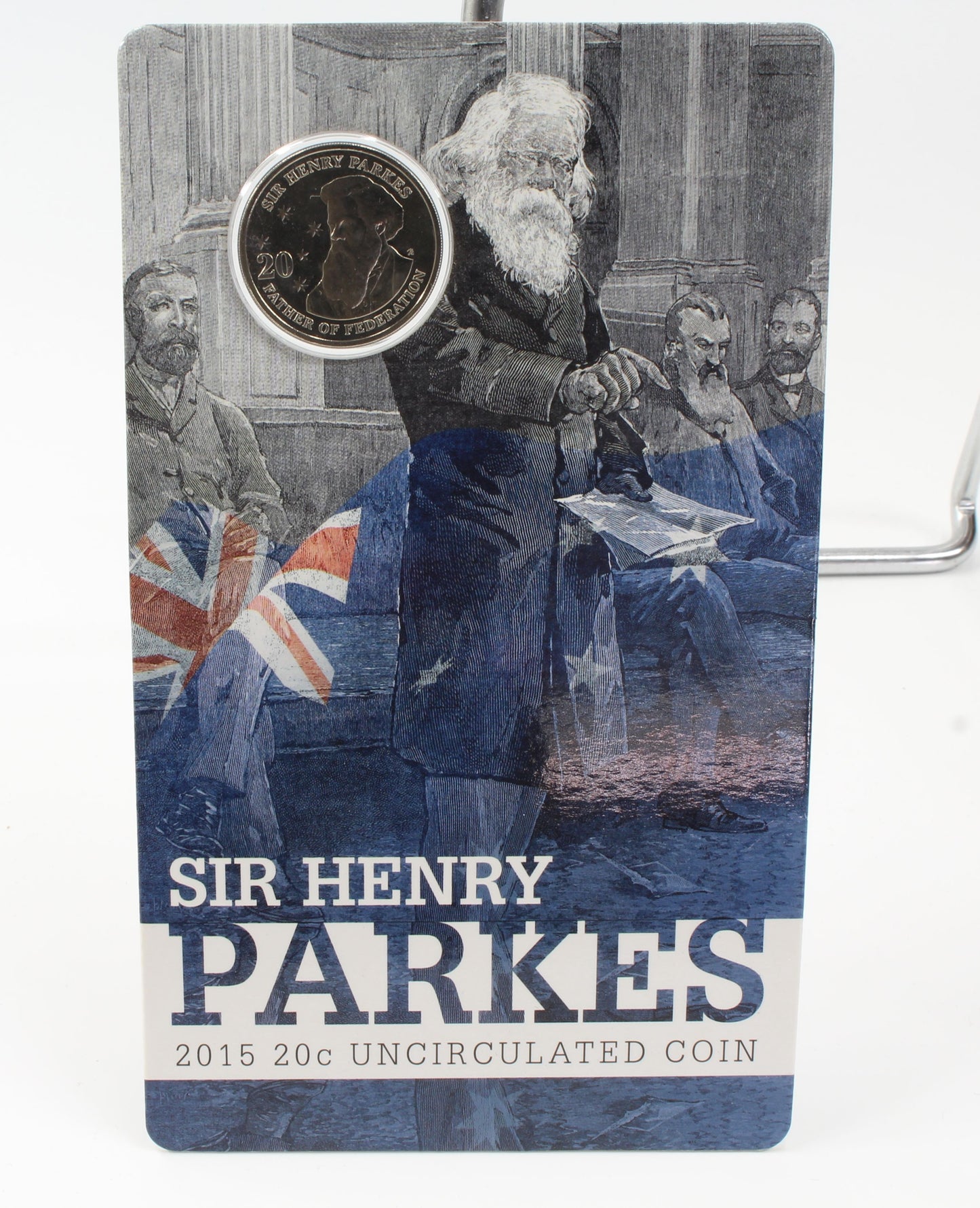 2013-2015 Australia 20 Cent Uncirculated Coin on Card X4