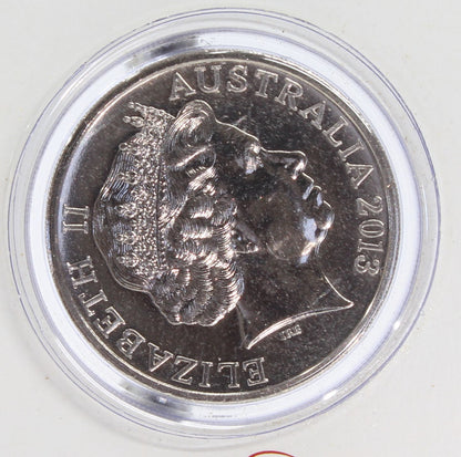 2013-2015 Australia 20 Cent Uncirculated Coin on Card X4