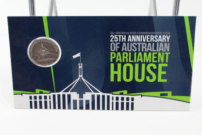 2013-2015 Australia 20 Cent Uncirculated Coin on Card X4