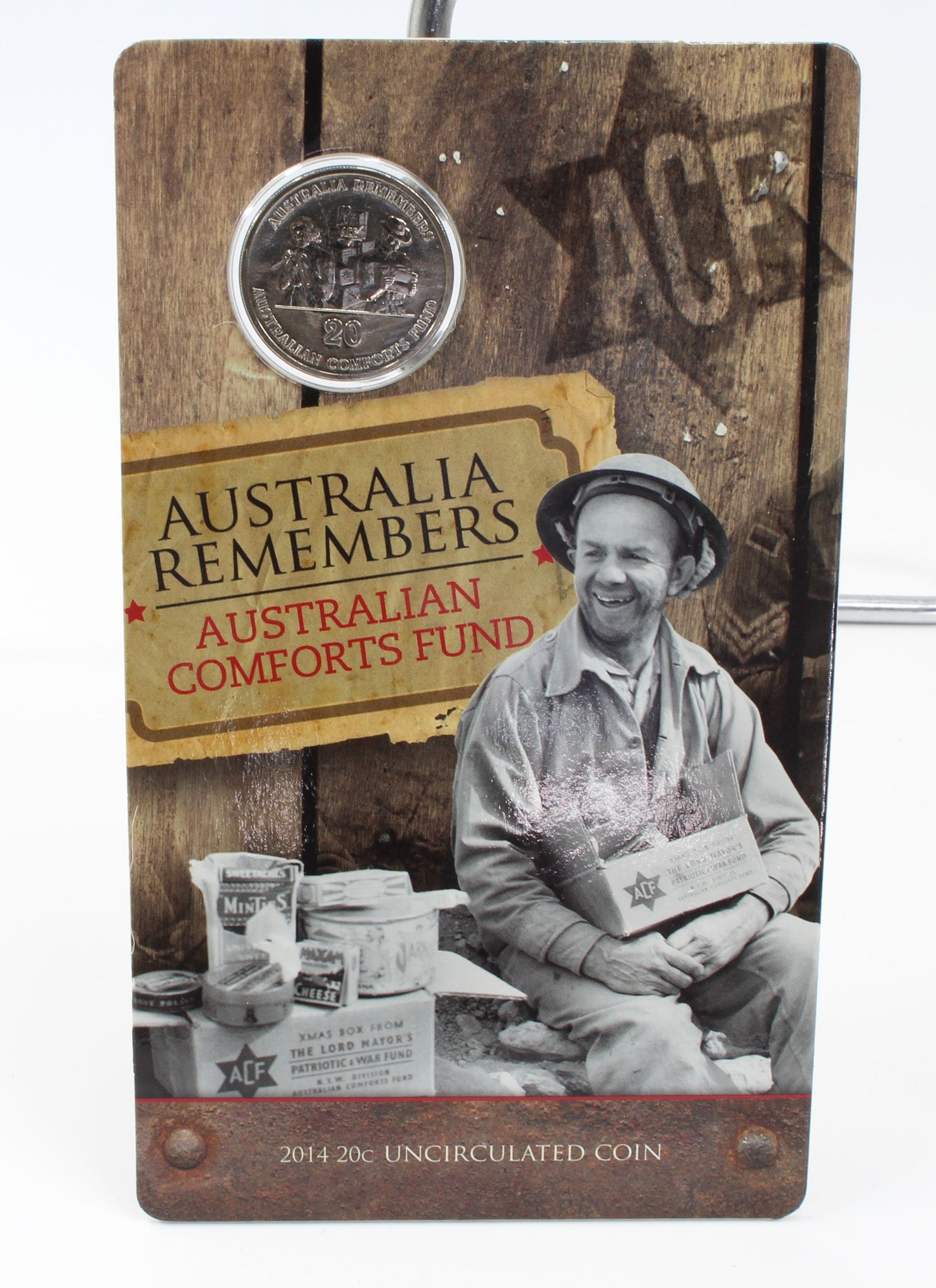 2013-2015 Australia 20 Cent Uncirculated Coin on Card X4