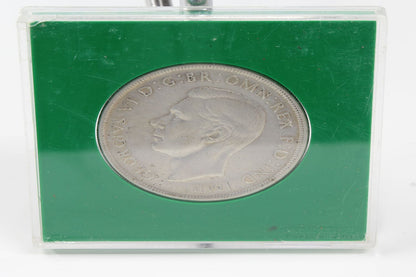 1937 Australia 1 Crown Silver Coin in Case