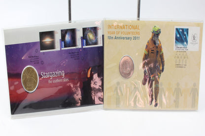 2009 & 2011 Australia Uncirculated Coin on Card X 2