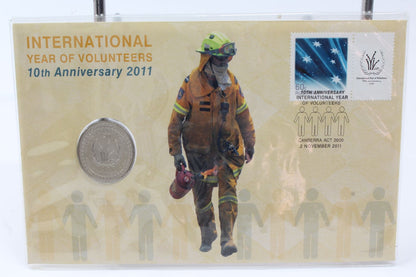 2009 & 2011 Australia Uncirculated Coin on Card X 2