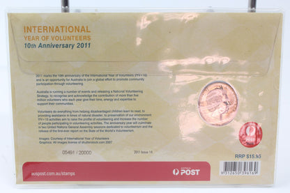 2009 & 2011 Australia Uncirculated Coin on Card X 2