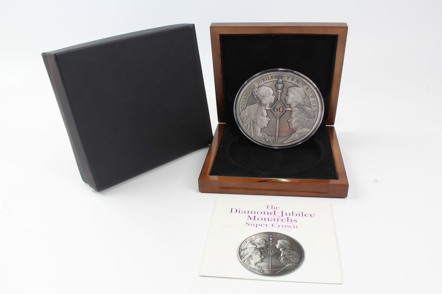 2012 Tristan Da Cunha Diamond Jubilee 10 Crowns Antique Coin